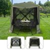 6.7 x 6.7 Feet Pop Up Gazebo with Netting and Carry Bag