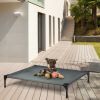 Elevated Outdoor Pet Bed With Removable Canopy Shade