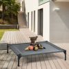 Elevated Outdoor Pet Bed With Removable Canopy Shade