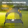 Elevated Outdoor Pet Bed With Removable Canopy Shade