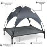 Elevated Outdoor Pet Bed With Removable Canopy Shade