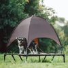 Elevated Pet Dog Bed Cushion Tent with Canopy Double-Layer