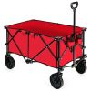 Outdoor Folding Cart w/ Adjustable Handle and Universal Wheels