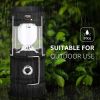 Solar LED Portable Camping Lamp USB Rechargeable, Flashlight