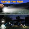 Solar LED Portable Camping Lamp USB Rechargeable, Flashlight