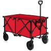 Outdoor Folding Cart w/ Adjustable Handle and Universal Wheels