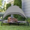 Elevated Pet Dog Bed Cushion Tent with Canopy Double-Layer